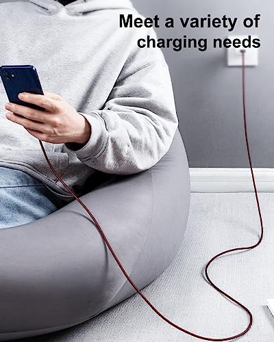 USB C to Lightning Cable [Apple MFi Certified] iPhone Charger 6FT, 2Pack - color: Red, size: 6FT, style: USB C to Lightning