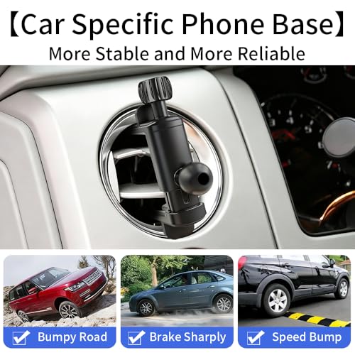Car Magnetic Phone Holder Mount for Ford Mustang 2005-2023，F-150 2004-2014，F-250 2008-2016，F-350 2008-2016，Expedition 2003-2017 Circle Air Vent Accessories Cellphone Screen Stand Cradle Mobile