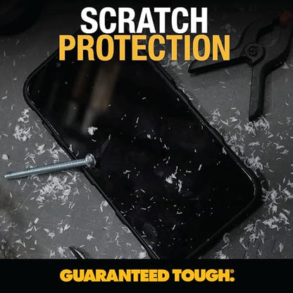 DEWALT Heavy Duty Glass Screen Protector for iPhone 15 Pro, 2 Pack Tempered Glass Screen Protector, Case Friendly, Perfect Install Tool Included, Long-Lasting Protection - size: iPhone 15 Pro