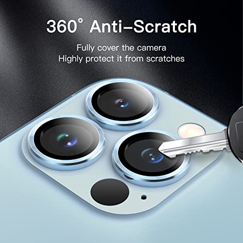 JETech Camera Lens Protector for iPhone 13 Pro Max/13 Pro, Sierra Blue - color: Sierra Blue