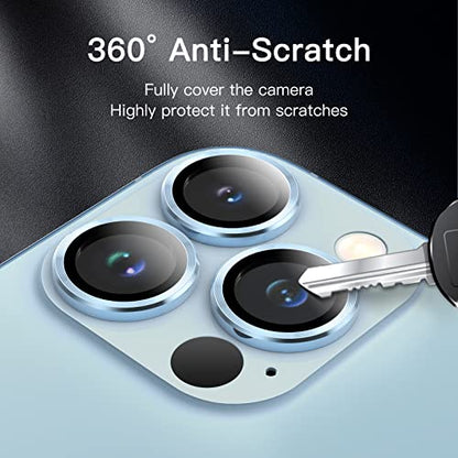 JETech Camera Lens Protector for iPhone 13 Pro Max/13 Pro, Sierra Blue - color: Sierra Blue
