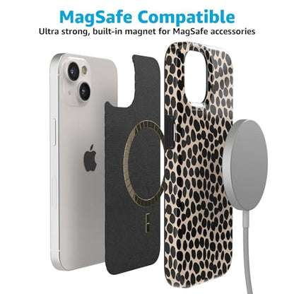 Casely iPhone 15 Plus Case | Lost in Spots | Cheetah Print | Compatible with MagSafe | Classic Ultra Slim Design - color: Lost in Spots | Cheetah Print
