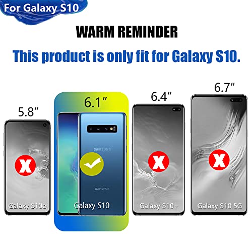 Battery Case for Samsung Galaxy S10, 5000mAh Rechargeable Extended Battery Charger Case, Adds 1.5X Extra Juice (6.1 Inches) Black