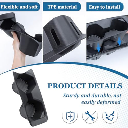 TOPINSTALL TPE Cup Holder Insert for 2025 2026 Toyota Camry XSE/XLE/SE/LE - color: Cup Holder
