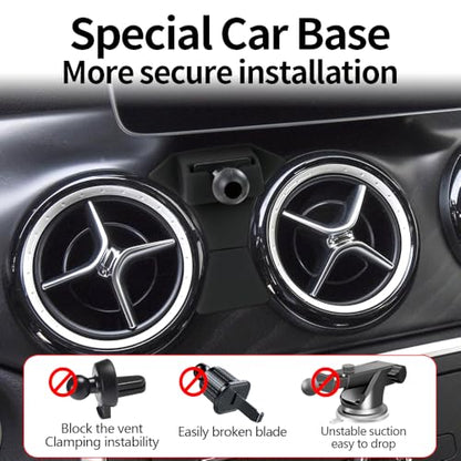 Car Magnetic Phone Mount for Mercedes Benz GLA-Class 2015-2020 and CLA Class 2014-2019 Auto Accessories Best Cellphone Holder Fast 15W Wireless Charger Cell Phones Charging Screen Stand - color: for Benz GLA 2015-2020 and Benz CLA 2014-2019