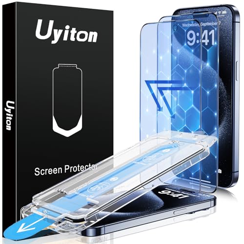 Uyiton Anti-Blue Light for iPhone 15 Pro Max Screen Protector - size: iPhone 15 Pro Max - 6.7 inch