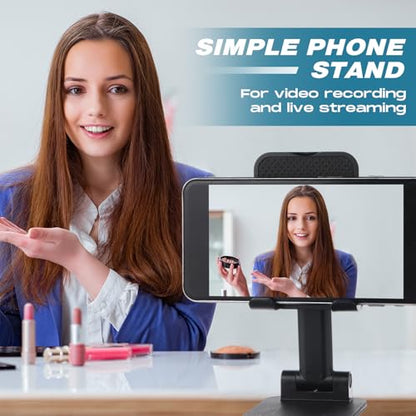 Wonderjune 36 Pcs Cell Phone Stand for Desk Phone Holder Stand, Black - color: Black