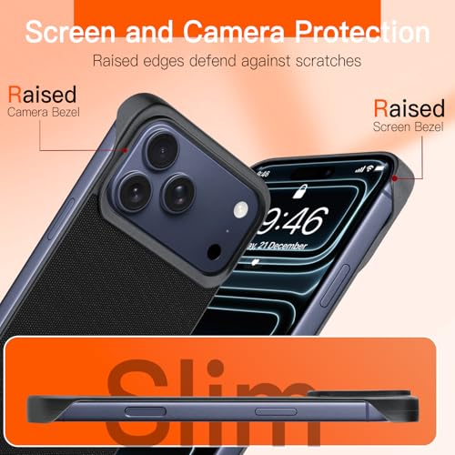 Phone Case Crafted for iPhone 17 Pro,Black - color: Black, size: iPhone 17 Pro
