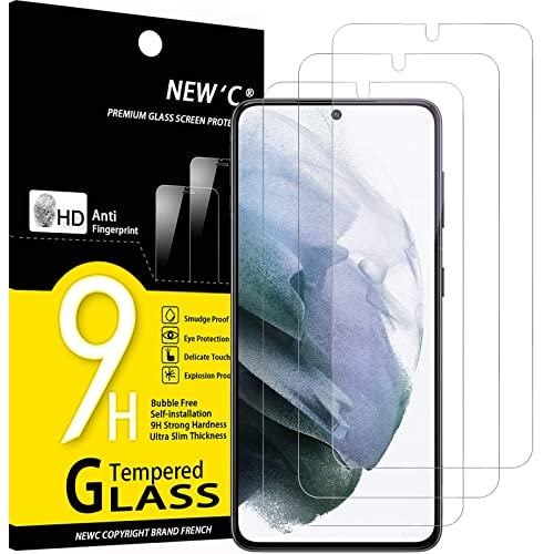 NEW'C 3 Pack Designed for Samsung Galaxy S21 Plus / S21+ 5G (6.7 Inches) – Scratch-Resistant Screen Protection, Bubble-Free – Not Compatible with Samsung Galaxy S21 - size: S21+ 6.7 inches