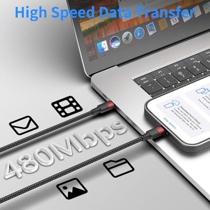 Bkduice 6 Inch USB C to Lightning Cable Short, 3 Pack MFi Certified Braided 0.5ft Type C to Lightning Cable Fast Charging for iPhone 14 13 12 11 Pro Max XR XS SE