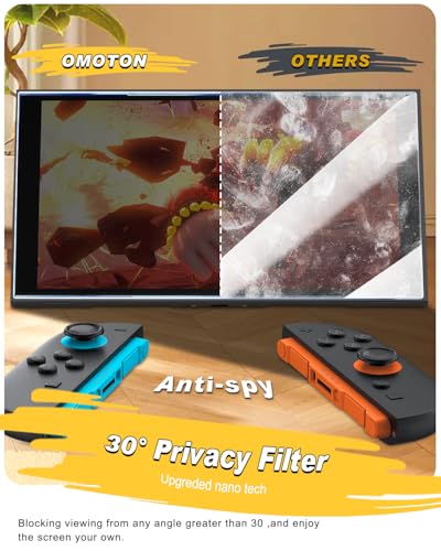 OMOTON Privacy Screen Protector for Nintendo Switch 2, Anti Spy - size: Switch 2 Privacy - 7.9 Inch