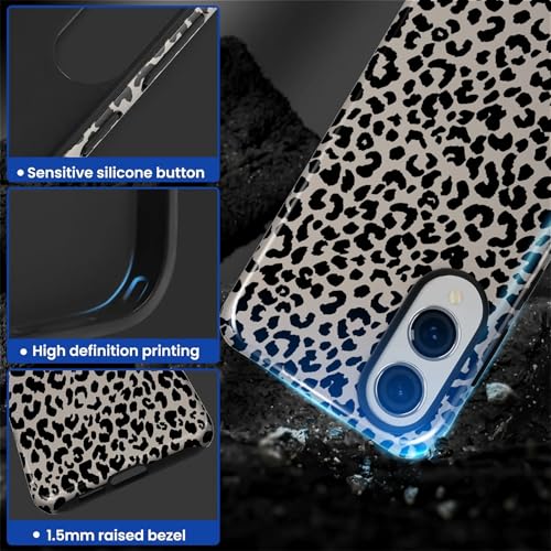 Case Compatible with Samsung Galaxy S25 Edge, Hybrid 2-Layer Hard Shell Protection Case, Shockproof Protective Tough Phone Cover, Animal Leopard Print - color: Animal Leopard Print, size: Samsung Galaxy S25 Edge