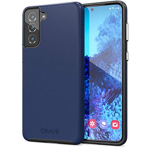 Crave Dual Guard for Galaxy S21+ Case, Shockproof Protection Dual Layer Case for Samsung Galaxy S21 Plus, S21+ 5G (6.7 inch) - Navy - color: Navy, size: Galaxy S21+