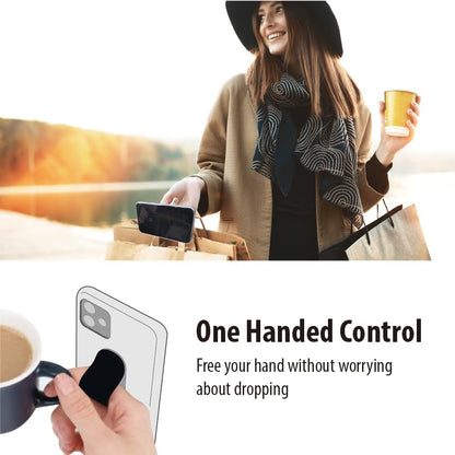 Momostick Premium Flatstick Collection, Slim Phone Grip and Stand, Adjustable Finger Loop Holder for All Smartphones, Universal and Pocket-Friendly Selfie Stand - color: Zoopia Giraffe