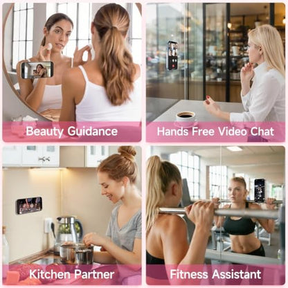 Yojaro Silicone Suction Cup Phone Case Mount Double Sided, Phone Accessories Hands-Free Strong Grip Holder for Selfies and Videos, Silicon Phone Stand for iPhone and Android Pink - color: Pink