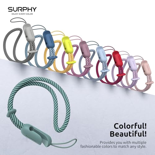 SURPHY 2 Pack Phone Lanyard, Phone Wrist Strap for Case, Camera Wrist Strap - color: Green & Gray