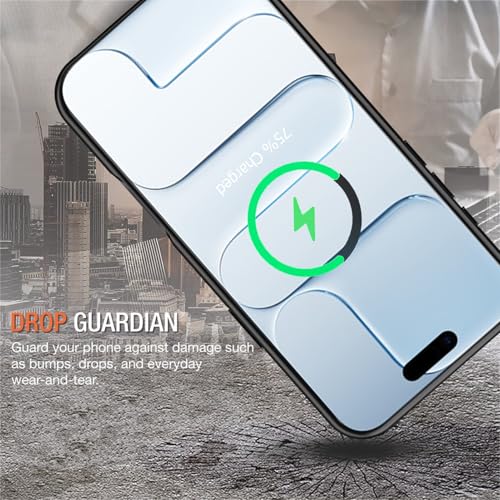 Battery Case for iPhone Air, Enhanced 12000mAh Portable Protective Wireless Charging Case Support Carplay Compatible with iPhone Air (6.5 inch) Rechargeable Battery Charger (Black) - size: iPhone Air