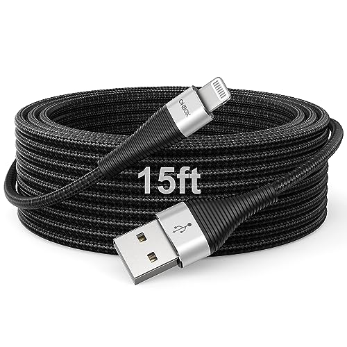Extra Long iPhone Charger Cord 15FT [Apple MFi Certified] Lightning Cable - size: 15FT 1Pack, style: USB-A to Lightning Cable