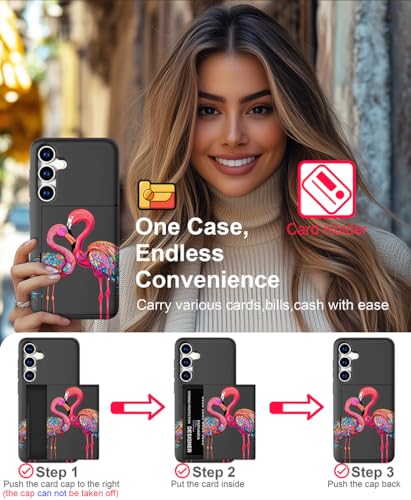 for Samsung Galaxy S24 / S25 Case - Pink Flamingos - color: Pink Flamingos