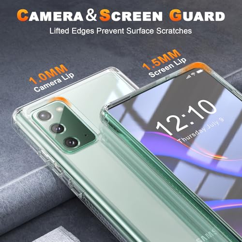 ANNSD for Samsung Galaxy Note 20 Case,Slim Flexible Soft TPU Shockproof Full Body Protective Cover,Accurate Buttons, Comfortable Feel(Clear) - size: for Samsung Galaxy Note 20 5G