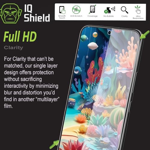 IQShield 2 Pack Screen Protector for Samsung Galaxy S22 5G 6.1 Inch, Easy Install, Anti-Scratch, Anti-Bubble, Clear TPU Film - size: 6.1-INCH