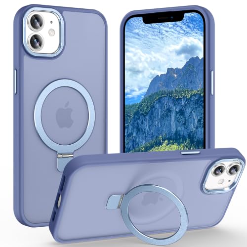 Magnetic for iPhone 12/12 Pro Case with Ring Stand, Sierra Blue - color: Sierra Blue, size: Iphone 12/12 Pro 6.1 inches