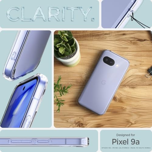 Spigen Ultra Hybrid for Pixel 9a Case, Crystal Clear - color: Clear, size: Pixel 9a