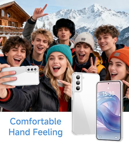 USLAI Case for Samsung Galaxy S21+ Plus, Anti-Yellowing, Crystal Clear Back, Shockproof & Military‑Grade Drop Protection - Transparent - color: Clear, size: Galaxy S21+ Plus