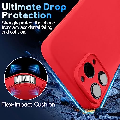 Crossbody Lanyard Strap Case for iPhone 14 Pro Max, Neck Cross Body, Adjustable Holder Removable, Drop Protection Shockproof, Hands-Free Silicone Case 6.7 inch, 150 cm Strap, iP14PM - Red - color: Red