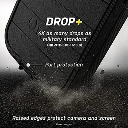 OtterBox Defender Series Case for Samsung Galaxy S22 (Only) - Holster Clip Included - Microbial Defense Protection - Non-Retail Packaging - Black - color: Black