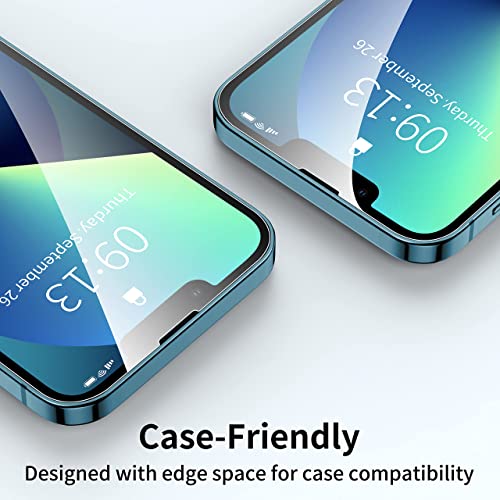 ImpactStrong Shatterproof Tempered Glass Screen Protector for iPhone 13 Pro Max [Easy Installation Frame] [Bubble Free] [9H Hardness] [Full Coverage] Case Friendly, 6.7 Inch - (3-Pack) - size: iPhone 13 Pro Max
