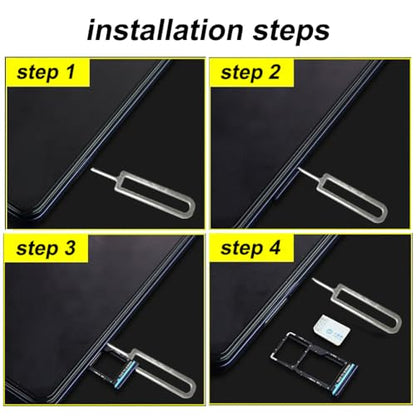 4 Pcs SIM Card Removal Openning Tool Tray Eject Pins Needle Opener Ejector Compatible with All iPhone Apple iPad HTC Samsung Galaxy Cell Phone Smartphone Watchchain Link Remover (Style D) - size: D