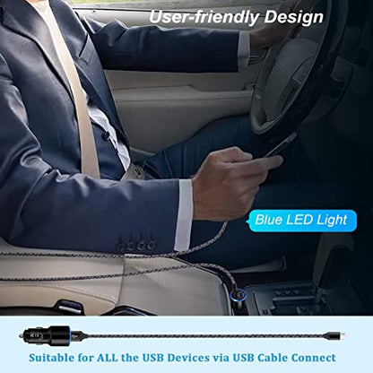 Car Charger Fast Charge, 3Pack Rapid Car Phone Charger Cigarette Lighter