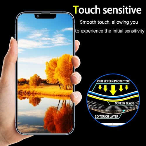 2 Pack Privacy Screen Protector for iPhone 17e/16e/14/13/13 Pro - color: Blue-iPhone 16e