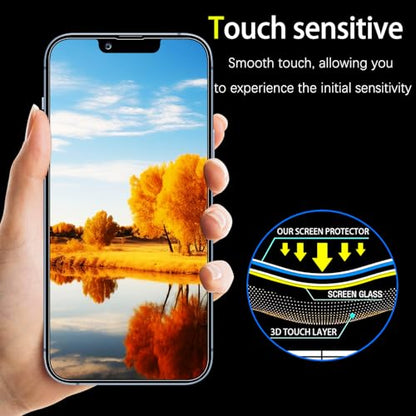 2 Pack Privacy Screen Protector for iPhone 17e/16e/14/13/13 Pro - color: Blue-iPhone 16e