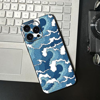 Skin Wrap Compatible with 13/14/15/16/17 Pro Max (Blue, 16 Pro Max) - color: Blue, size: 16 Pro Max