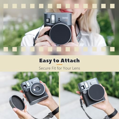 JJC Aluminum Lens Cap Cover Compatible with Fujifilm Instax Mini 41, Dustproof & Anti-Scratches Lens Protector with Soft EVA Interior & Silicone-Textured Surface, Accessories for Fuji Mini 41 - size: For Fuji Mini 41