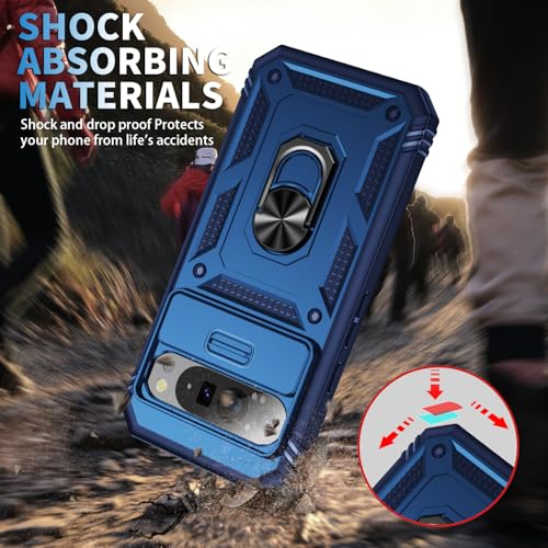 PASNEW Case for Google Pixel 9 Pro XL,6.8",Blue - color: Blue, size: Pixel 9 Pro XL (6.8 inch)
