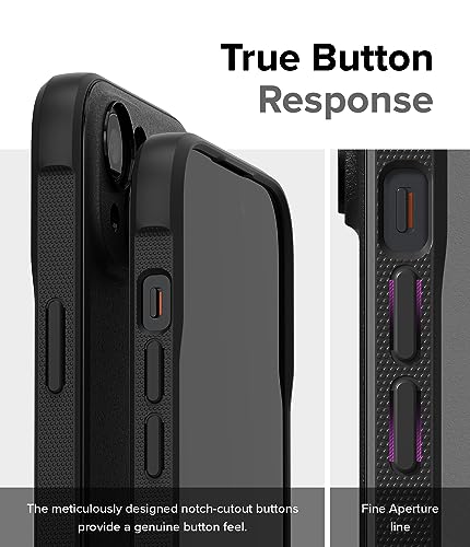 Ringke Onyx for iPhone 15 Plus Case, [Feels Good in The Hand] Oil & Dirt Resistant, Individual Lens Covers for Cameras, Non-Slip Enhanced Grip Lightweight Cover - Black | Anti-Fingerprint Texture, Slim & Lightweight, Full-Coverage Camera Protection, Non-S