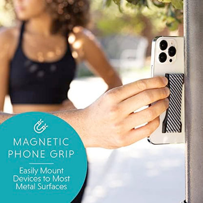 LOVEHANDLE PRO Phone Grip + Kickstand - Black Silicone