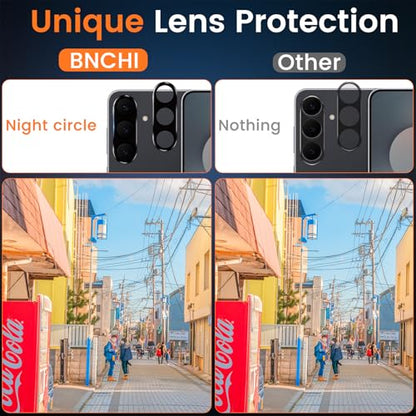 3+3 Pack for Samsung Galaxy S25 FE 5G Privacy Screen Protector with Camera Lens Protector, Anti-Spy Tempered Glass Film, 9H Hardness, Anti-Scratch, Touch Sensitive - size: Galaxy S25 FE