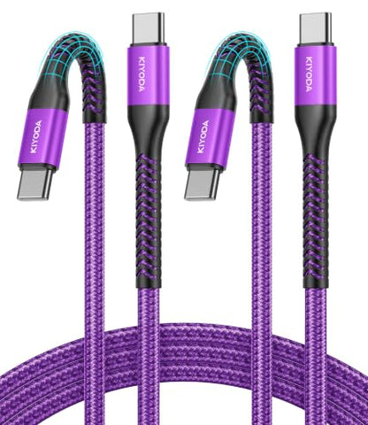 USB to USB C Cable 3A Fast Charging 3FT USB A to USB C Cable for CarPlay - color: Purple, size: 3FT, style: USB C to USB C