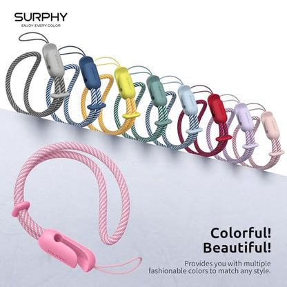SURPHY 2 Pack Phone Lanyard, Phone Wrist Strap for Case, Camera Wrist Strap - color: Pink & Rose Pink