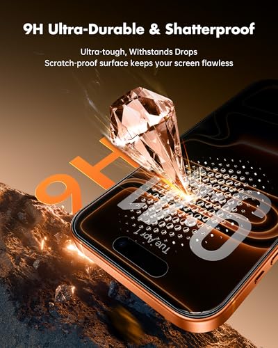 UNBREAKcable Privacy Screen Protector for iPhone 17 Pro Max - 3 Pack - size: iPhone 17 Pro Max