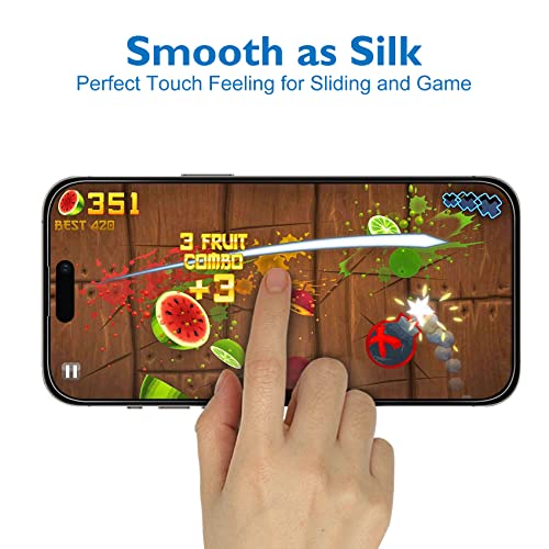 Mothca Matte Glass Screen Protector for iPhone 14 Pro Max Anti-Glare & Anti-Fingerprint Tempered Clear Film Case Friendly Easy to Install Bubble Free 6.7inch Smooth as Silk - size: iPhone 14 Pro Max-6.7 Inch