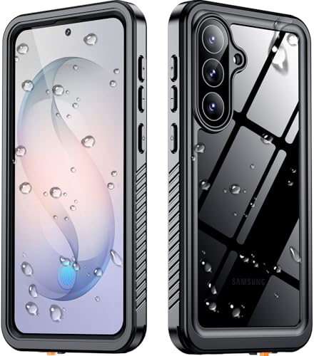 SPIDERCASE Designed for Samsung Galaxy S26 Case Waterproof,Built-in Screen & Camera Lens Protector[IP68 Underwater] [Military Grade Shockproof] Full Body Protection Phone Case,Black/Clear - color: Black/Clear, size: Galaxy S26 6.3"
