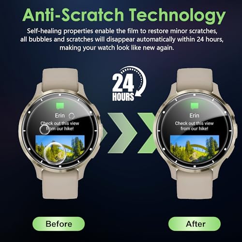 Compatible for Garmin Venu 3 screen protector, Anti-Scratch 3D Full Screen Coverage flim, Case Friendly, HD Ultra, 4 PACK - size: Garmin Venu 3