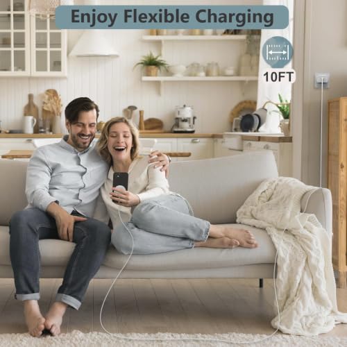 Magnetic Wireless Charger 2Pack, Long 10FT Mag-Safe Charging Pad for iPhone - size: 10FT