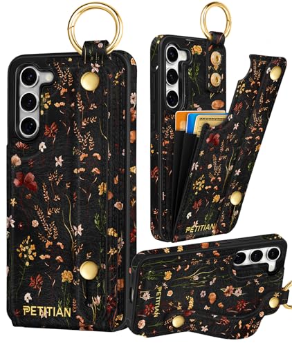 Petitian for Samsung Galaxy S23 Plus Wallet Case, Growing Flower - color: Grow Flower, size: Samsung Galaxy S23 Plus
