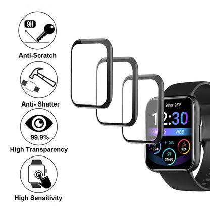 Compatible with OYV TGW101 1.83”, 3D Smart Watch Screen Protectors, 3 Piece, Full Coverage, Anti-shatter, 3D101P61
